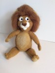lion en laine feutrée 