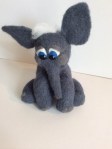 éléphant en laine feutrée