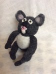 peluche koala en laine feutree