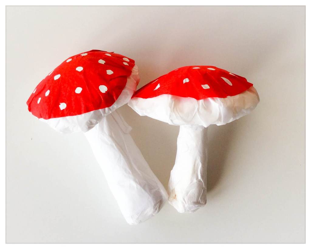 Comment fabriquer d&rsquo;agaric mouche en&nbsp;papier.