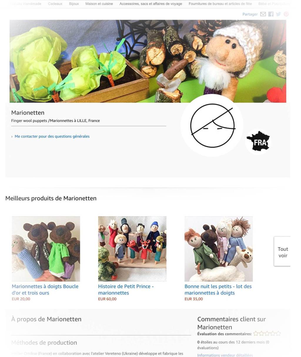 Marionnettes sur Amazon!