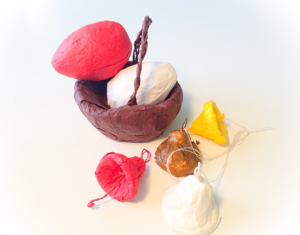 Paper Easter crafts. 