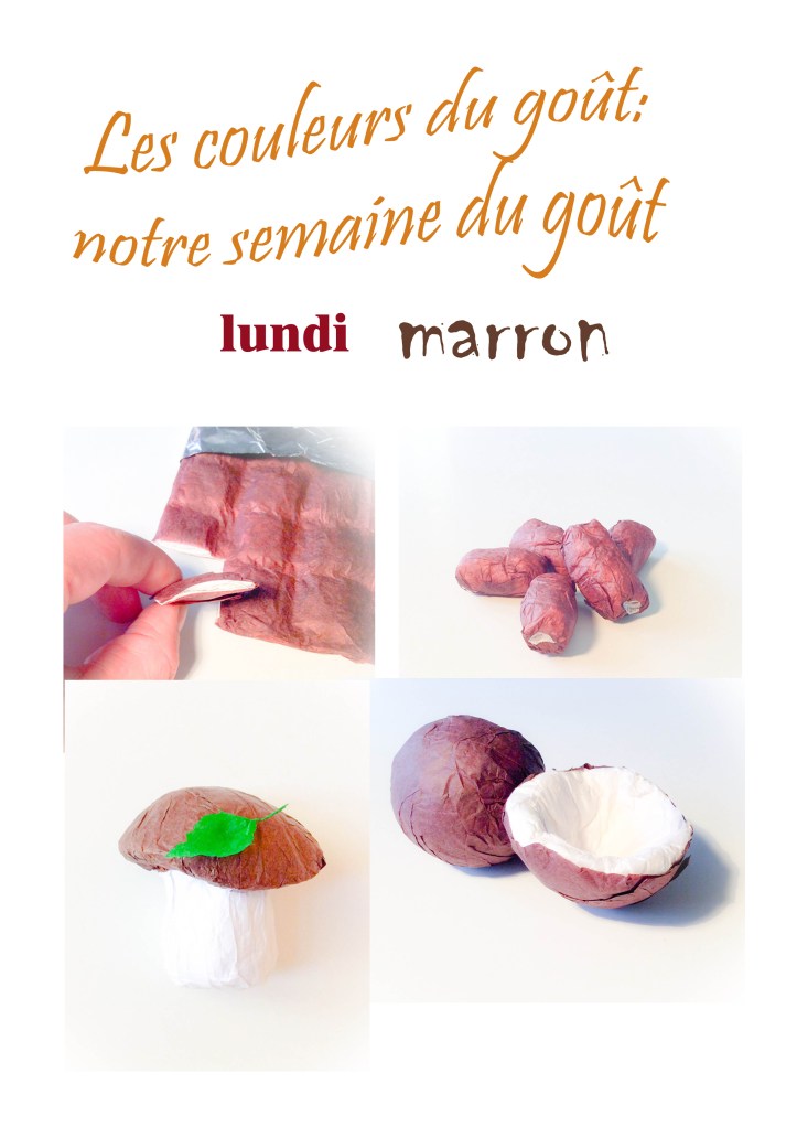 Semaine du goût 2019. Lundi - marron