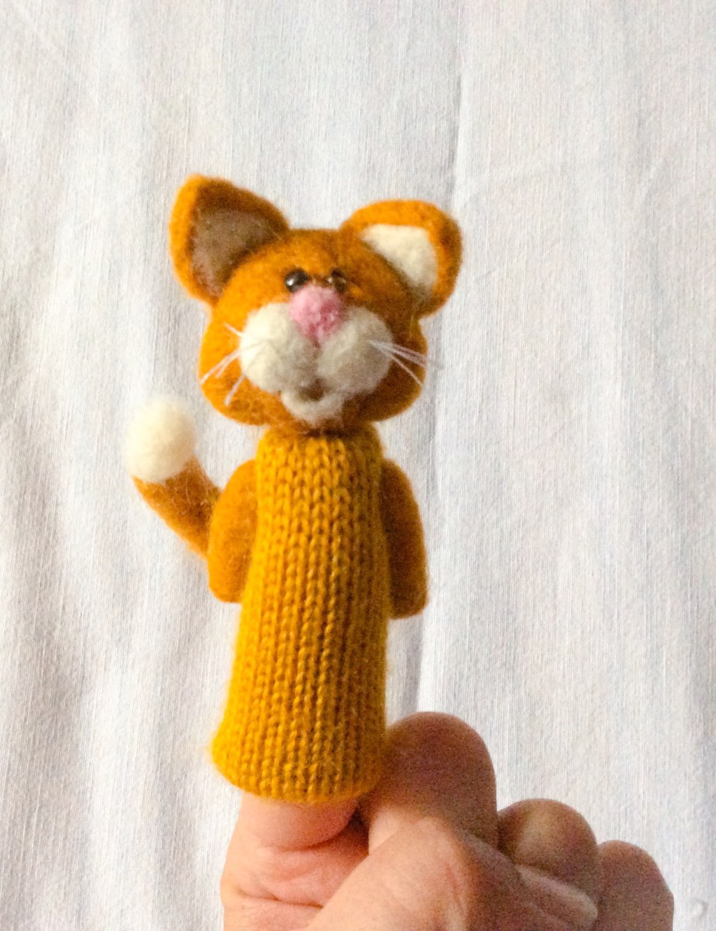 Finger wool puppets. Farm&nbsp;animals.