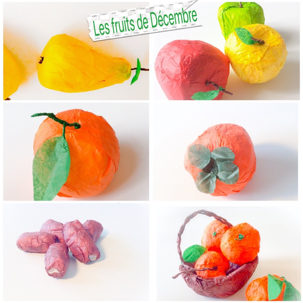 Fruits of December. Paper&nbsp;craft.
