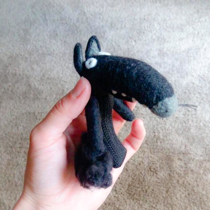 Marionnette à doigt Le&nbsp;Loup.